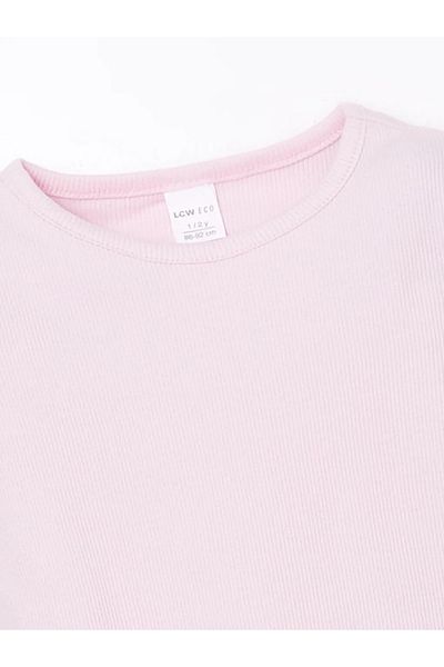 LC Waikiki Lcw Eco Pink Crew Neck Basic Baby Girl T-Shirt