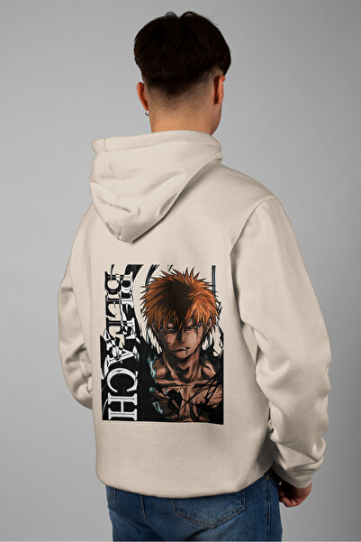 Zestia Hanorac unisex, cu imprimeu Anime Bleach pe spate, croială normală, cu...