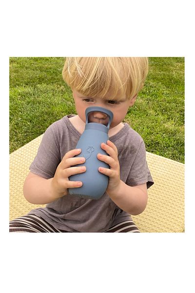Nuuroo Pax 350 ml Blue Bering Sea Silicone Drinker with Straw