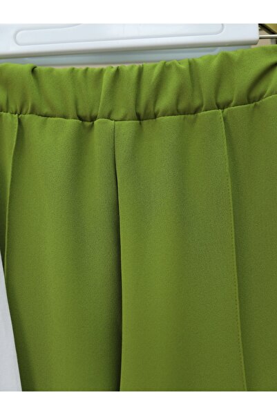 Modamorfo F.Green Wide-Leg Pants and Vest Set with Belt