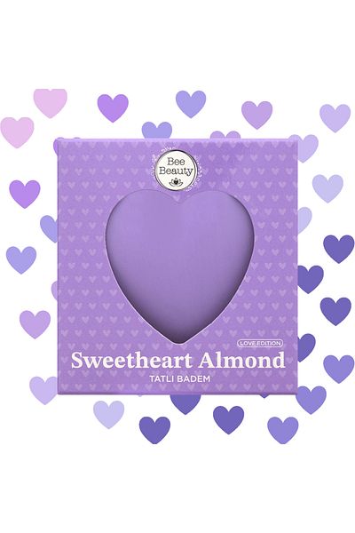 Bee Beauty Sweetheart Almond Sweet Almond Heart Soap 120 g - Valentines Day