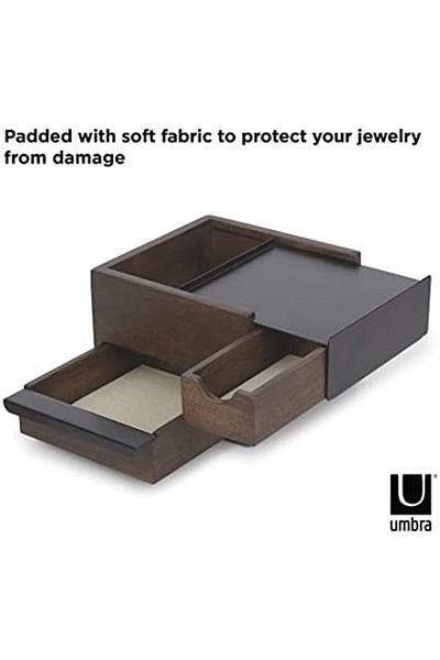 STOREMAX Jvnnastore Stowit Design Jewelry Box – Modern Jewelry Box Geheimfaechern Rings, Bracelets,