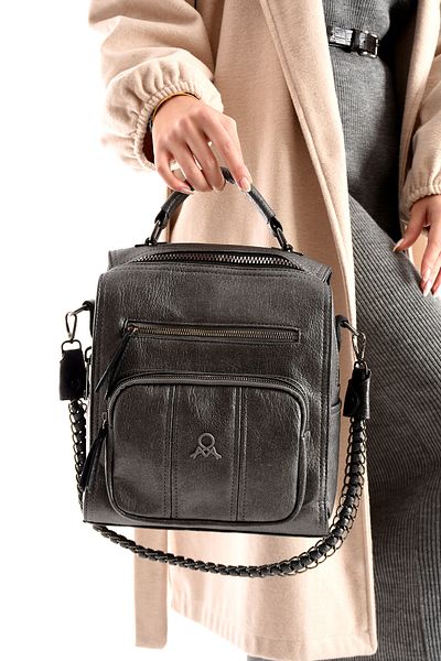 KIRASE Mega Bag Ποιότητας Δερμάτινο Πολλαπλών Διαμερισμάτων ώμου και σακίδιο πλάτης