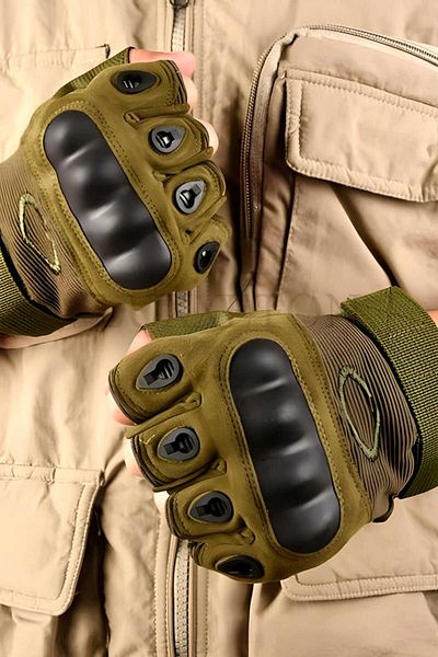 Trenderrs Cycling Motorcycle Gloves Athlete Gloves with Short Finger Protection