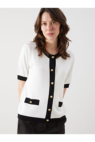 LC Waikiki إكرو طاقم الرقبة سترة تريكو المرأة