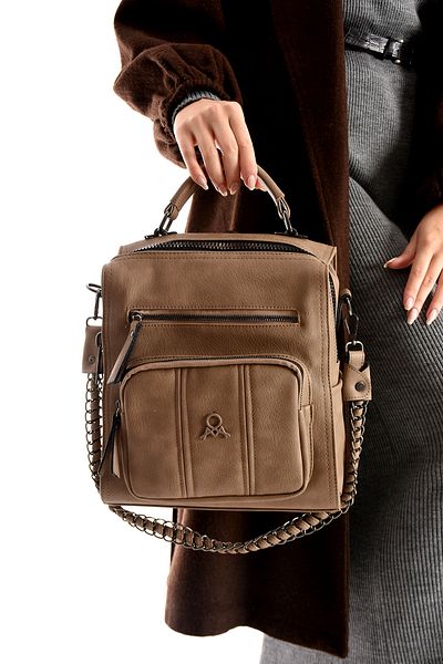 KIRASE Mega Bag Ποιότητας Δερμάτινο Πολλαπλών Διαμερισμάτων ώμου και σακίδιο πλάτης
