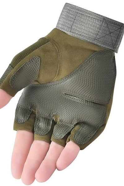 Trenderrs Cycling Motorcycle Gloves Athlete Gloves with Short Finger Protection