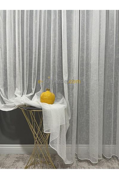 STİL PERDE Luxury Bamboo Tulle Curtain 1/3 Tight Pleat