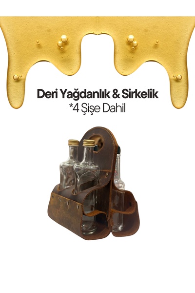 Yağdanlık Ve Sirkelik Seti - 4 Şişe Dahildir.
