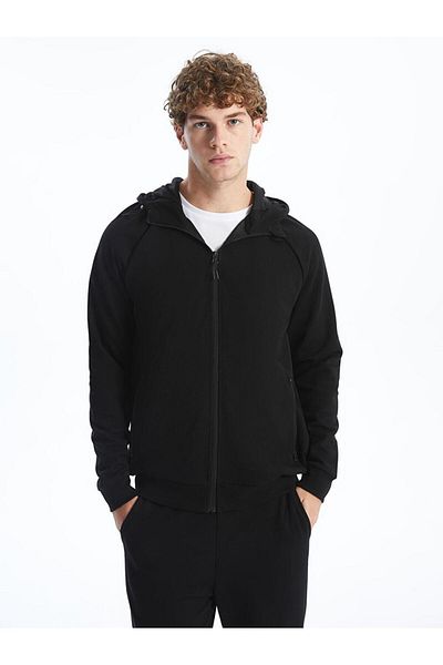 LC Waikiki Xside Active Hooded Long Sleeve Men's Zip-Up Sweatshirt