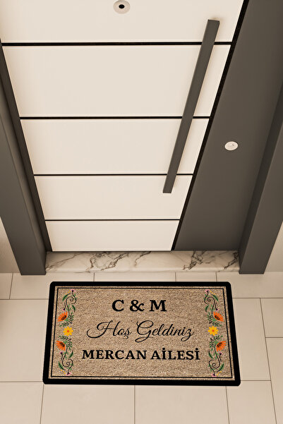 Dormot Yüksek Kaliteli Dijital Baskı Kahverengi, Kişiye Özel Yan Süsleme tema...