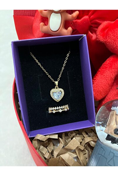 Sevgiliye Hediye Sevgiliye özel doğum günü hediyesi - Tom ve Jerry temalı özel hediye kutusu seti kolye,yüzük,küre