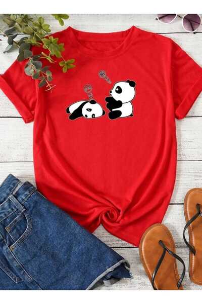 KOZİA OUTDOORS tricou cu imprimeu panda drăguț malkoçbey