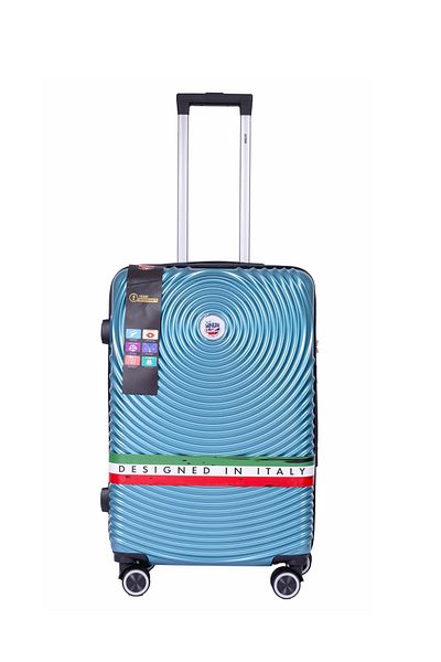 Mnuk Cruise Checked Luggage | Hardside Trolley | 24 Turquoise