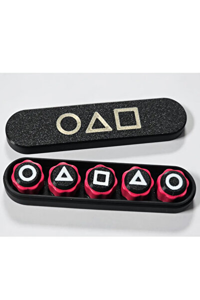 3DAKSESUAR Squid Game Oyun 5 Taş Seti Kalamar Oyun Renkli Taş Gonggi Oyunu