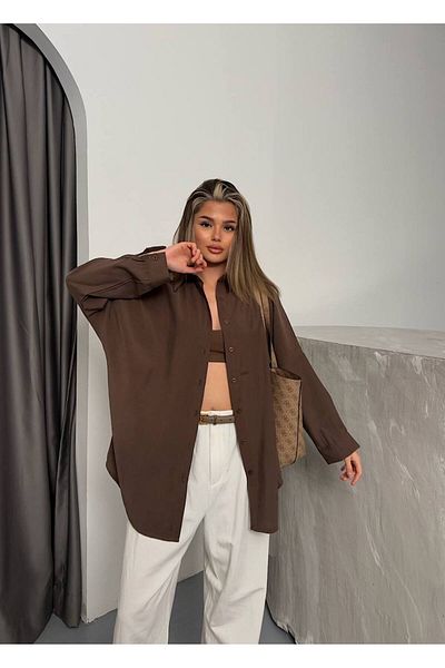 Bak'ap Μακρυμάνικο πουκάμισο Modal Oversize