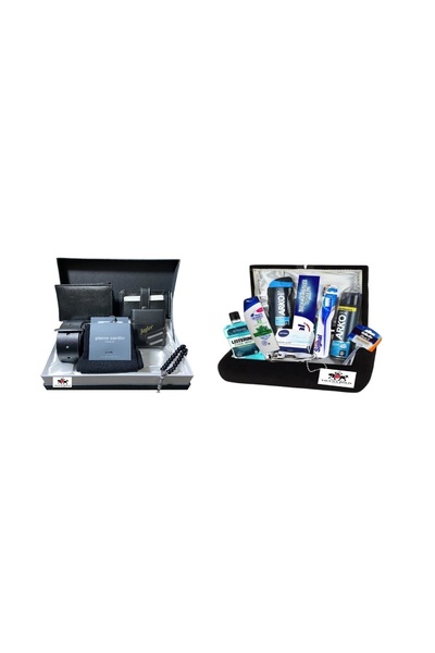 Pierre Cardin Damat Sandığı,Damat Bohça Tıraş Seti,Damat Bohçası için Kemer Cüzdan Parfüm Seti FULL PAKET