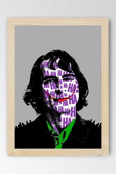 Saturn Joker Framed Painting - Movie Poster Painting