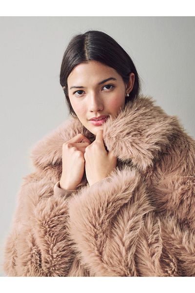 Next Baby Tan - Sheepskin Bomber Jacket