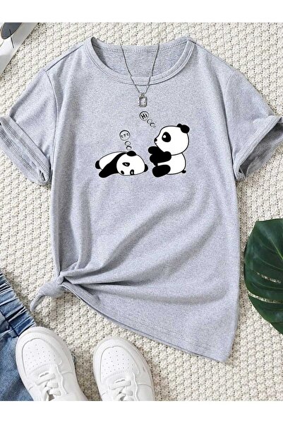 KOZİA OUTDOORS tricou cu imprimeu panda drăguț malkoçbey
