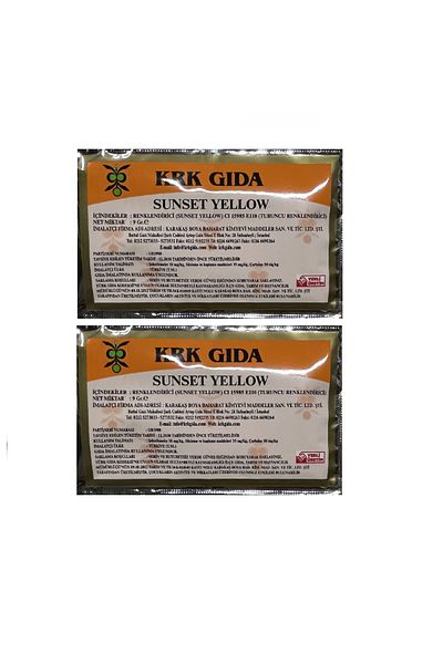 Krk Gıda Powder Orange Food Dye - 9 Gr 2Pcs Coloring