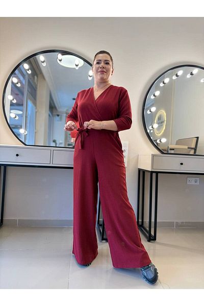 garajmood Black Double Breasted Collar Jumpsuit Plus Size
