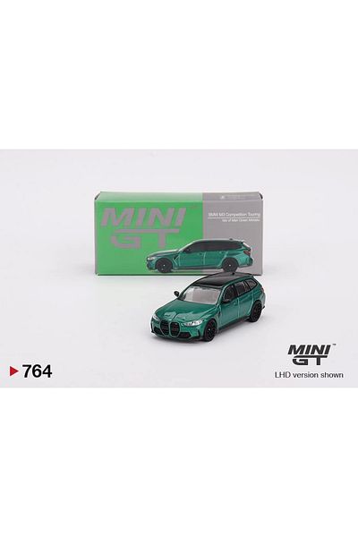 mini gt 1/64 Bmw M3 Competition Touring Isle of Man Green Metallic Mgt00764