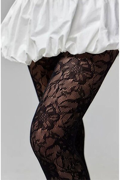 Zess store Чорапогащи с дантелен мотив