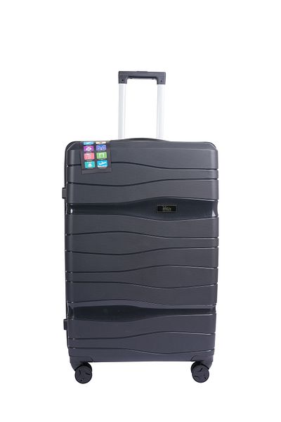 Mnuk Viajero Check-in Luggage | Hardside Trolley | 28 Black