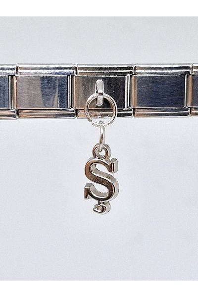 RoseCo00 1 Piece Letter Italian Bracelet Charm