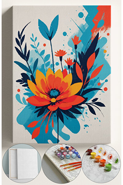 Corvo Sayılarla Boyama Çerçeveli Hobi Seti Numaralı Tuval Fırça Boya Dahil Ka...