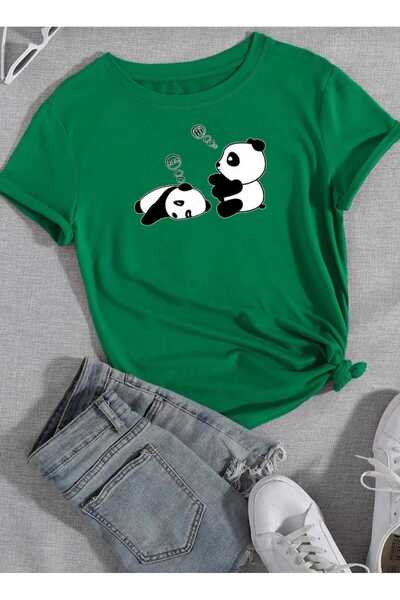 KOZİA OUTDOORS Μαλκοτσόμπεϊ χαριτωμένα πάντα με στάμπα μπλουζάκια