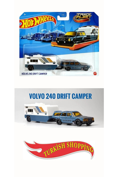 HOT WHEELS Track Fleet Volvo 240 Drift  Karavan Taşıyıcı