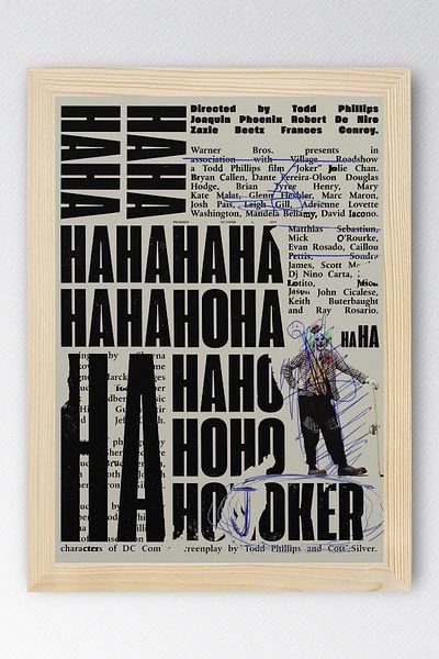 Saturn Ζωγραφική με κορνίζα Joker - Ζωγραφική αφίσας ταινίας
