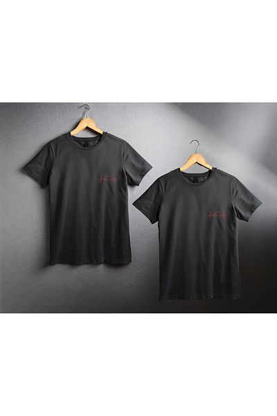 Ozzy Unisex Βαλεντίνο 2 Πακέτα Ψηφιακά Τυπωμένα Μπλουζάκια για Ζευγάρια