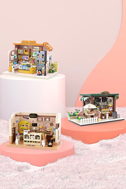 balody Mini Dükkan Serisi – Kitapçı (BL21199) – Mini Blok Yapı Oyuncakları Seti