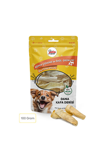 Dana Kafa Derisi 100 Gram %100 Doğal Köpek Ödül Maması