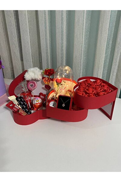 miraybutikhediyelikesya 14 Şubat Sevgililer Günü Özel 3 Katlı Kutu – Solmayan...