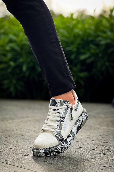 Generic Brand Kb-02 Kuback Lace-Up Crocodile White Black Casual Men's Shoes