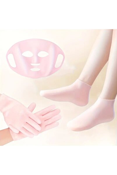 Mumicemum Yüz El Ayak Maskesi Takımı Silikon Yeniden Kullanılabilir