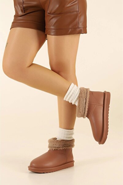 elvinshoes kadın  su geçirmez içi kürklü kadın bot