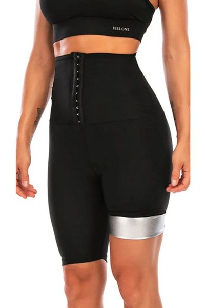 THE SEPT High Waist Adjustable Agraph Thermal Sauna Fast Sweat Effect Sports Thermal Shorts