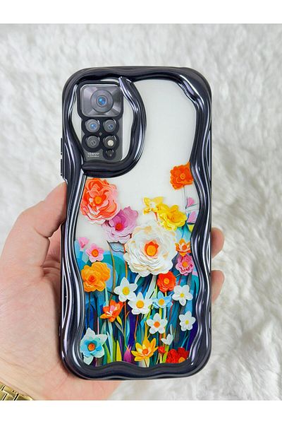 Vip Case Redmi Note 11 Pro / Note 12 Pro 4G - تصميم أنيق وعصري مع حماية للكاميرا بتصميم الزهرة