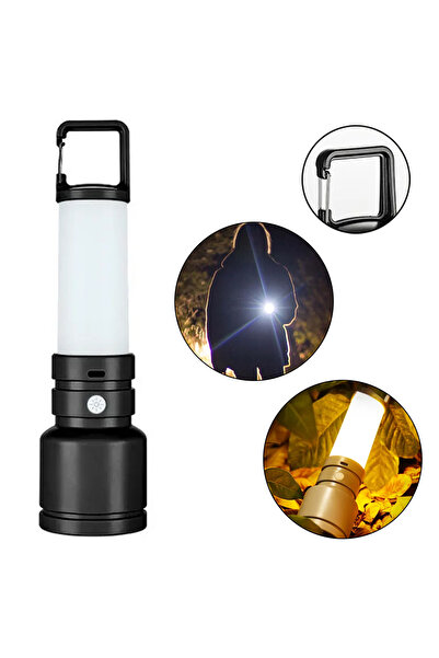 nelerbulurum ŞARJLI HEM EL FENERİ HEM KAMP LAMBASI OLABİLEN 500 LÜMEN 3W+SMD ...