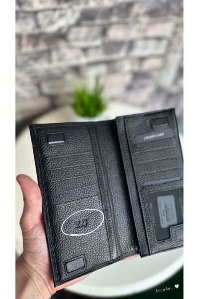 Claw محفظة من الجلد الطبيعي مع حجرة للهاتف ومغناطيس