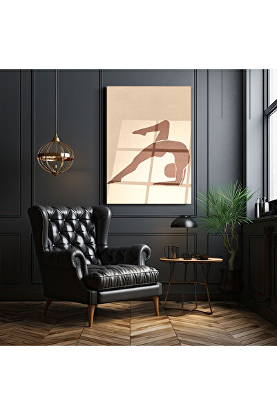 PoyKilArt Cam Tablo - Yoga - Pilates-  - Duvar Dekorasyonu - Ofis Dekorasyonu - Duvar Tablo  - DK