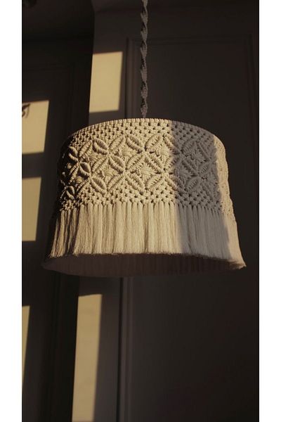 ELFİDAA WOOD Macrame chandelier