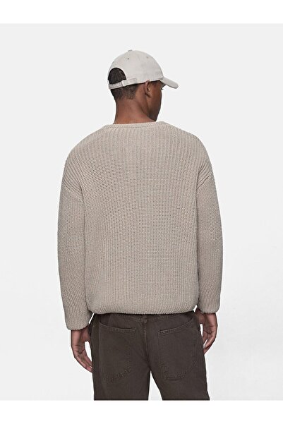 Ltb Світло-сірий светр з ґудзиками та зручним кроєм