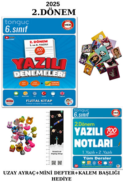 Tonguç Yayınları Tonguç 6. Sınıf Yazılı Notları ve Yazılı Denemeleri  2. Döne...