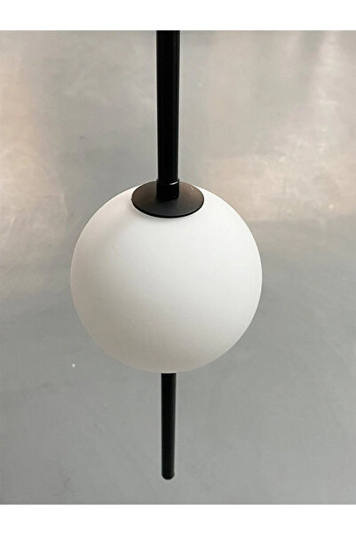 Cristalin Aydınlatma Siyah Beyaz 6 Lı Led Sarkıt Avize